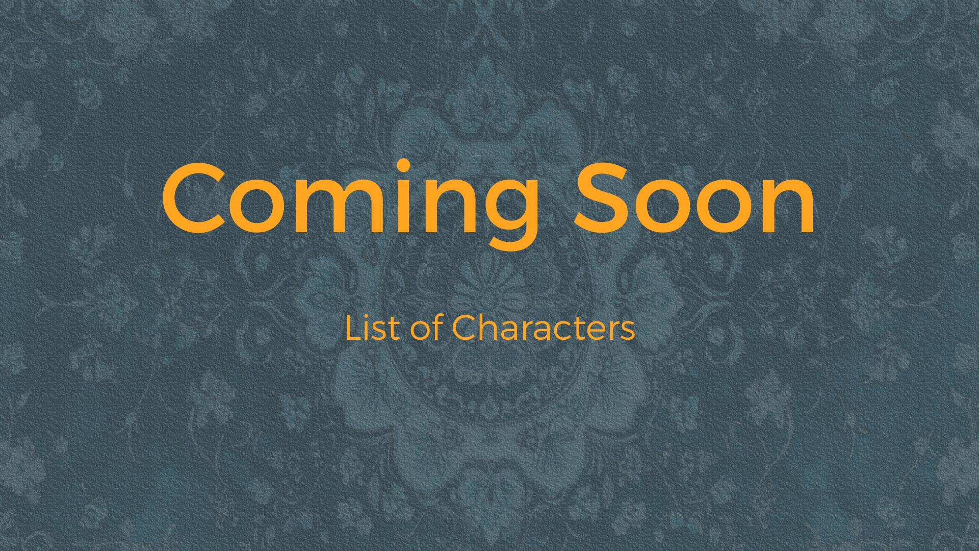 List of characters